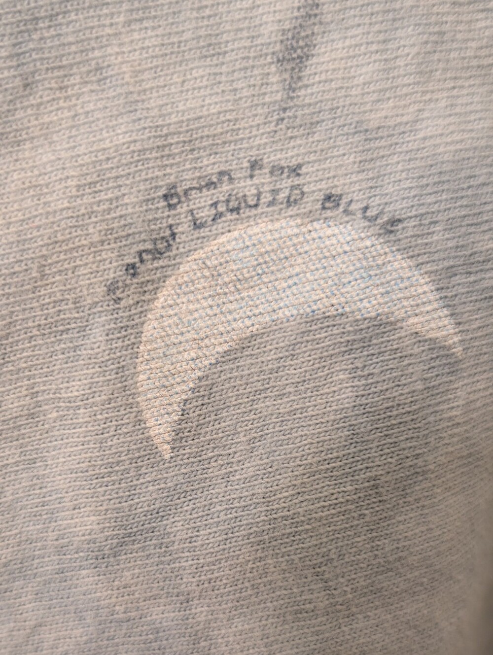 VTG Liquid Blue Wolf T-shirt Brian Fox Tie Dye - Picture 3 of 3